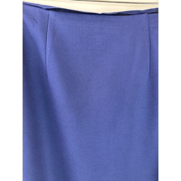 Diane Von Furstenberg Noemi Double Side Zipper Skirt Navy Blue DVF Women Size 10 - Picture 15 of 16